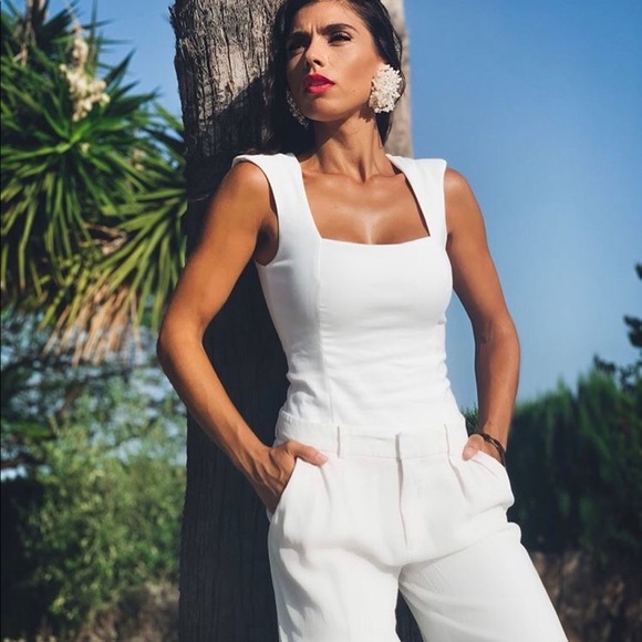 Zara bodysuit with shoulder pads blogger favorite - Picture 4 of 7